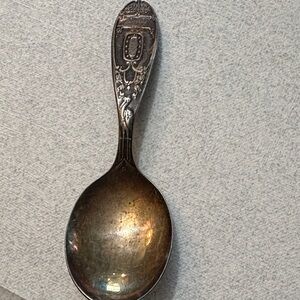 Vintage Ornate Silver Spoon